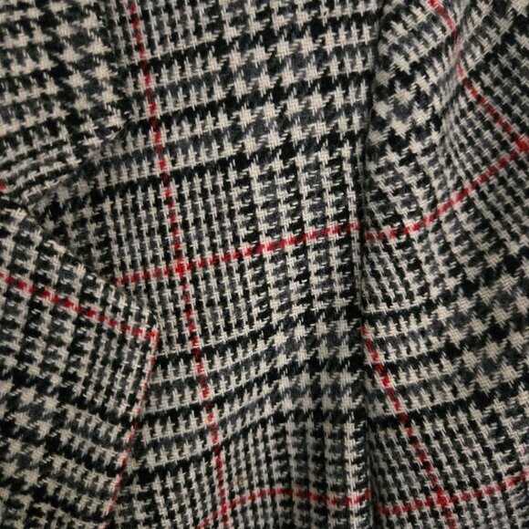 Requirements Vintage Wool Blend Classic Plaid Blazer Size 10 - Picture 3 of 6